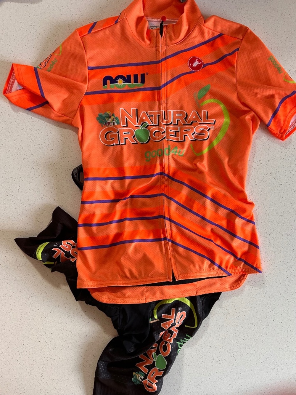 Women's Cycling Kit by Castelli "Natural Grocers" Logo- Small